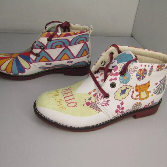 NEW GOBY My Love Ankle Boots Lace-Up Memory Foam Comfort Lightweight Size 6.5 - Picture 2 of 8